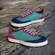 Zapatilla turquesa fucsia