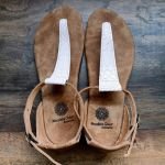 Sandalia cuero mujer