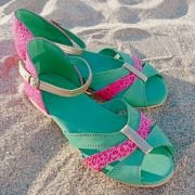 Sandalia cuero mujer