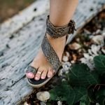 Sandalia cuero mujer