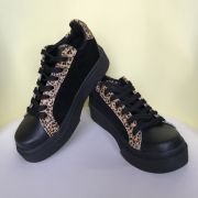 Zapatilla cuero mujer